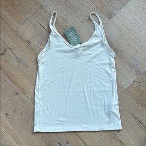 H&M Basics Ribbed V-Neck Camisole Sz M